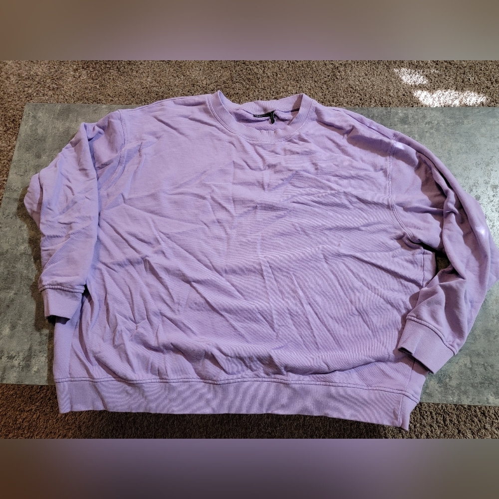 Asos Design Curve Size 16 Purple Crew Neck Sweatshirt